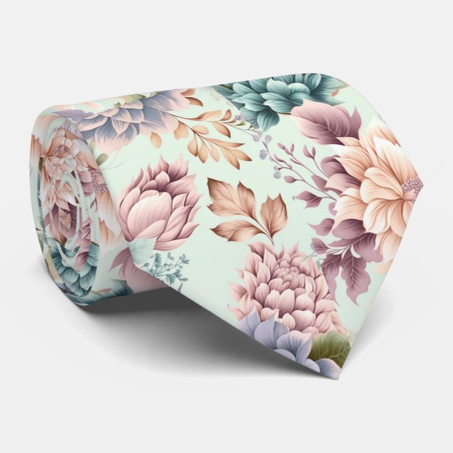 GRAVATA BOTÂNICA FLORAL DA SAGE BOTÂNICA TIE (Rolled)