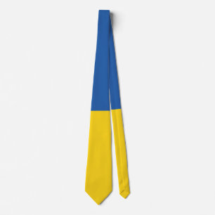 Gravata Botão Bandeira da Ucrânia