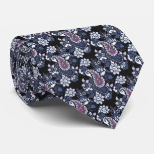 Gravata Bourgeois Blues Paisley Neck Tie