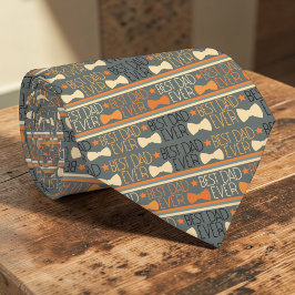 Gravata Bowtie Best Dad Ever Pattern Necktie Tie