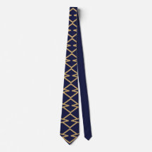 Bowties Azul e Dourado