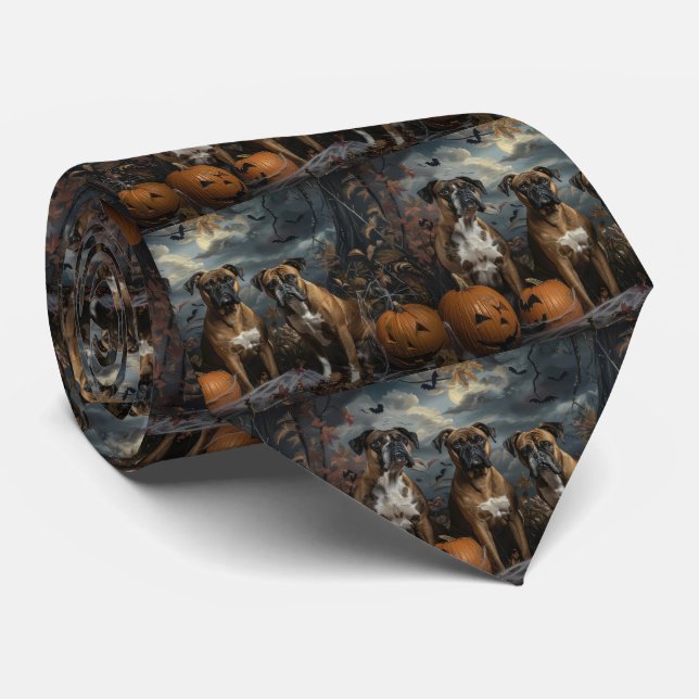 Gravata Boxer Noite de Halloween Delícia Canina (Rolled)