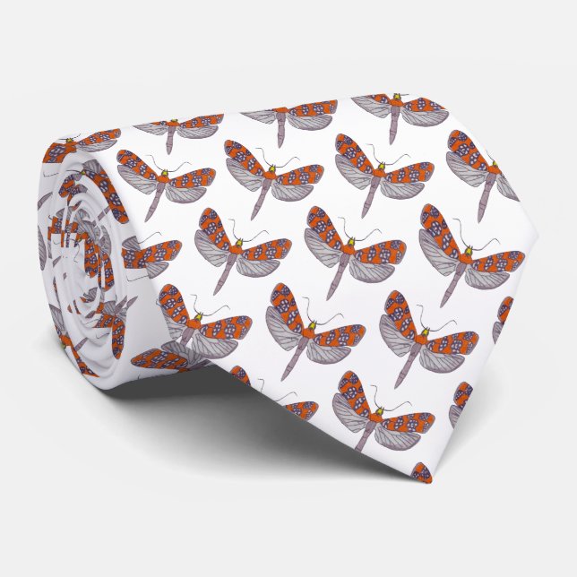 Gravata (branca) - Mariposa-do-Ailanto (Rolled)