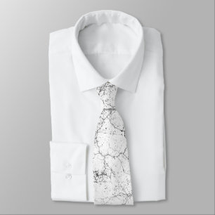 Gravata Branco rachado