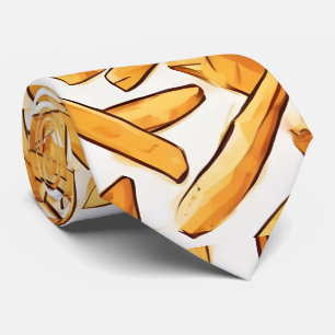 Gravata Brancos de Fries Brancos Divertimento Colheita Nov