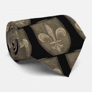 Gravata Brasão de Armas da Família Fleur De Lis 