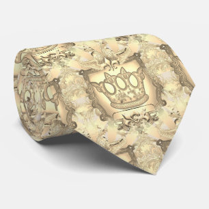 Gravata Brasão de Armas da Família Fleur De Lis