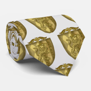 Gravata Brasão de Armas da Família Lion Shield