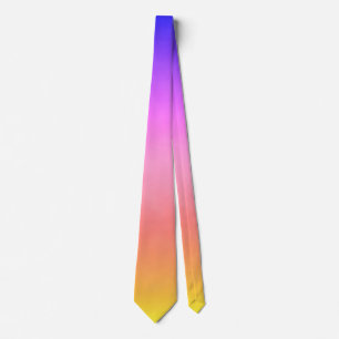 Gravata Brilhante Colorido Arco-íris Sorvete Ombre dos Ano