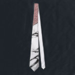 Gravata Brilho Dourado cor-de-rosa e mármore da prata<br><div class="desc">Moderno e chique o brilho cor-de-rosa impresso este falso do ouro e da prata com teste padrão geométrico de mármore preto e branco é perfeito para a mulher na moda e à moda. Seu design elegante e contemporâneo é grande para muitos presentes e ocasiões. Aprecie este design ostentoso e feminino...</div>