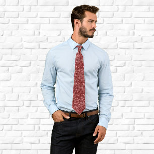 Gravata Brilho Luxuoso Vermelho Escuro