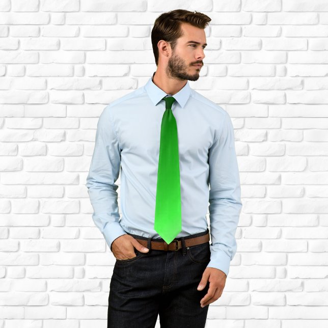 Gravata Brilho Verde Ombre (Lime Green Ombre Tie)