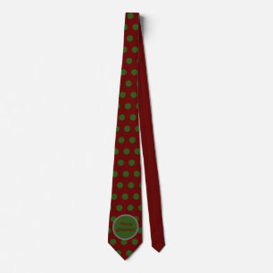 Gravata Brincadeira de Natal Feliz (Maroon & Hunter Green)