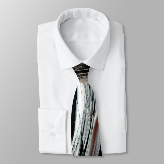 Gravata Brisas prateadas muito rústicas ou recortes circul (Amarrado)