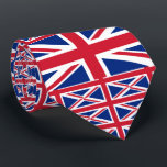 Gravata British Flag, Flag, Norte Ireland<br><div class="desc">British Flag,  Flag of Ireland Neck Tie,  Norte da Irlanda,  por World Flags United.</div>