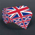 Gravata British Flag, Flag, Norte Ireland<br><div class="desc">British Flag, Flag of Ireland Neck Tie, Norte da Irlanda, por World Flags United.</div>