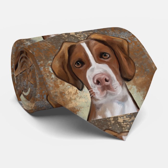 Gravata Brittany Spaniel (Rolled)