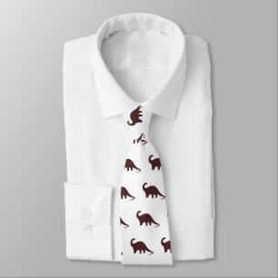 Gravata Brown Dinosaur