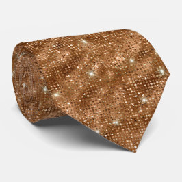 Gravata Brown Glitter Tie