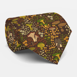 Gravata Brown Retro Mushroom