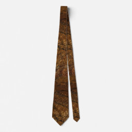 Gravata Brown Stone Pattern Tie