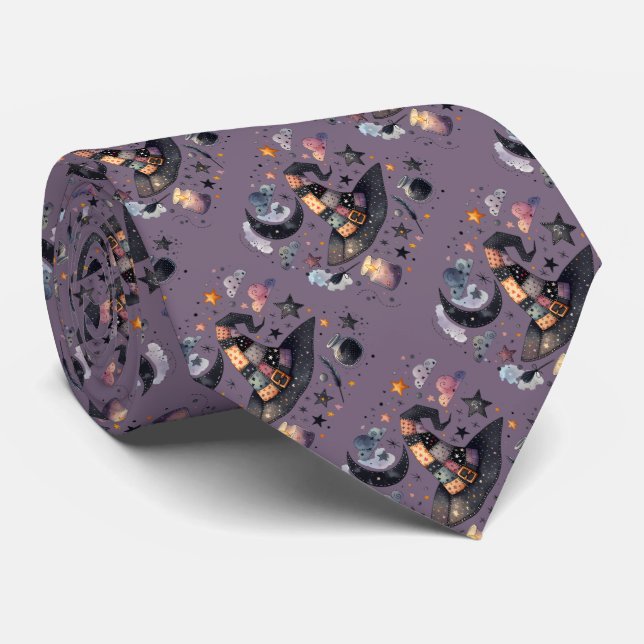 Gravata Bruxa Caprichosa e Magia Celestial (Rolled)
