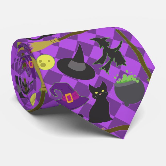 Gravata Bruxas de Halloween (Rolled)