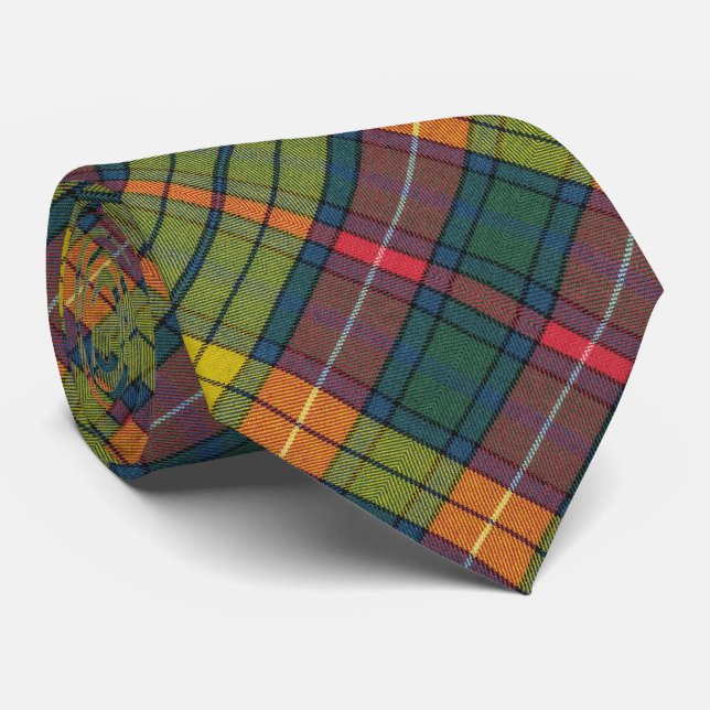 Gravata Buchanan Ancient Tartan Pattern (Rolled)