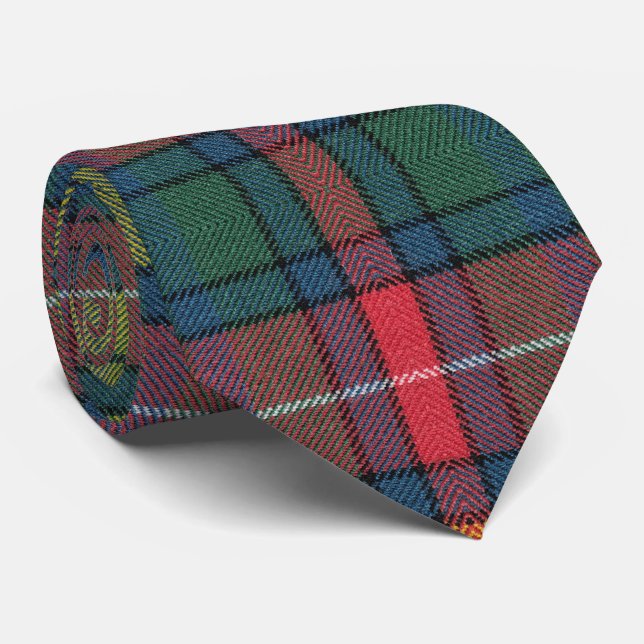 Gravata Buchanan Ancient Tartan Pattern (Rolled)