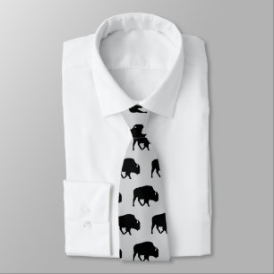 Gravata Buffalo Pattern Silhouette Rustic