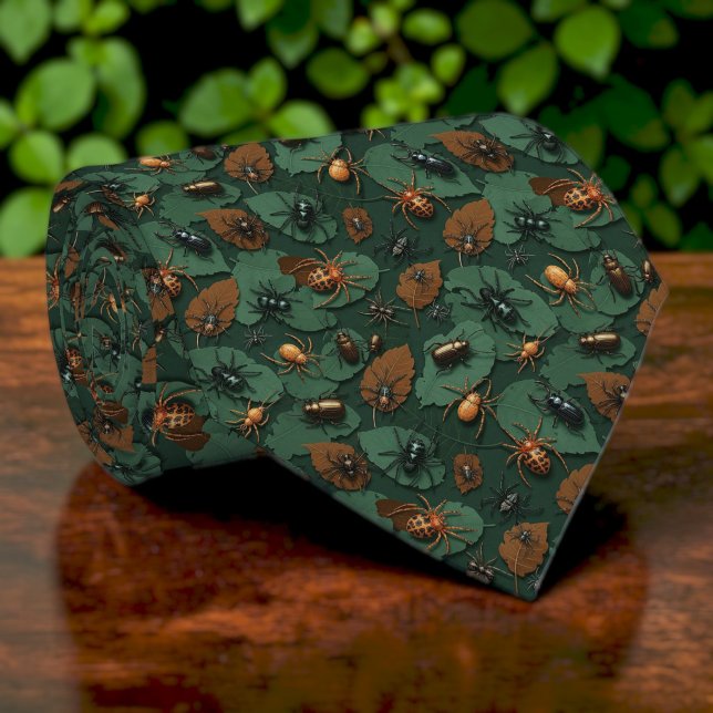 Gravata Bug, Insect & Arachnid Pattern Custom Necktie (Criador carregado)