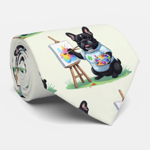 Gravata Bulldogue Francês Artista French Bulldog