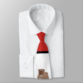 Gravata Bulls Sports Team Maroon White Necktie