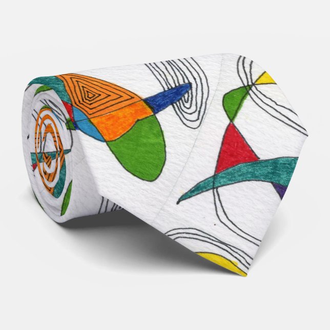 Gravata "Bumerangue de Bumeração" (Rolled)