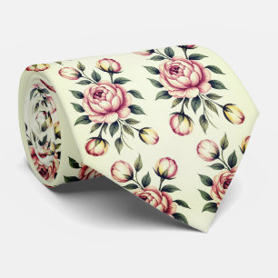 Gravata Buquê Floral de Rosa Rosa