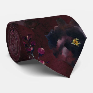 Gravata Burgundy Bordeaux Elegant Wedk Tie
