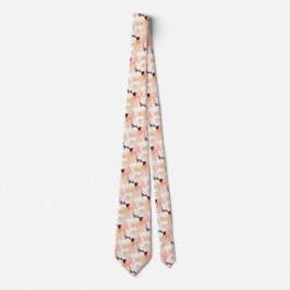 Gravata Burgundy Peony Floral Pattern Casamento Neck Tie