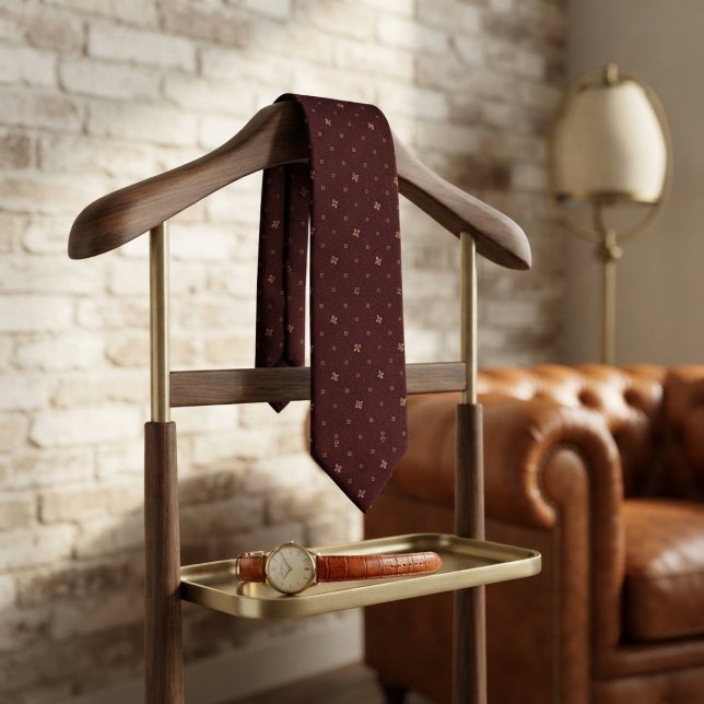Gravata Burgundy Renaissance Micro Jacquard (Criador carregado)