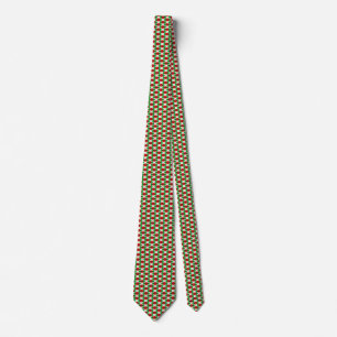 Gravata Burundi Flag Honeycomb Tie