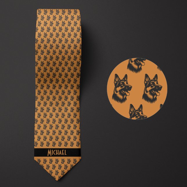 Gravata Butterscotch German shepherd castanho (Criador carregado)