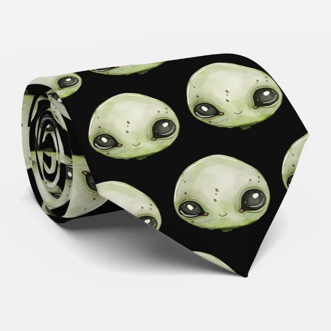 Gravata Cabeça de Alien (Rolled)