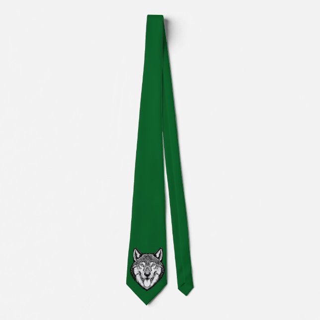 Gravata Cabeça de lobo de frente (Frente)
