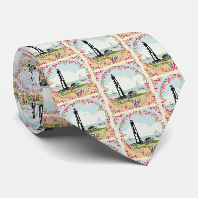Gravata Cabo Henry Lighthouse Tie (Rolled)