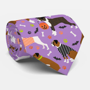 Gravata Cachorro Boxer Halloween