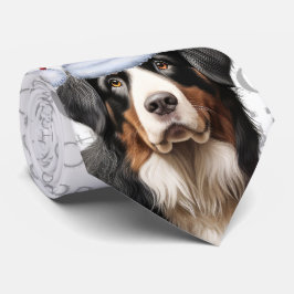 Gravata Cachorro de Bernese Woody Pet Lover de Natal