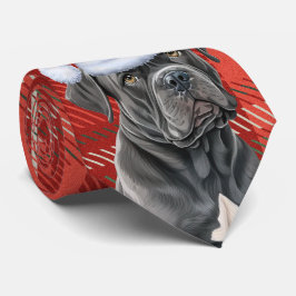 Gravata Cachorro de Cana Feriada e Natal de Xadrez