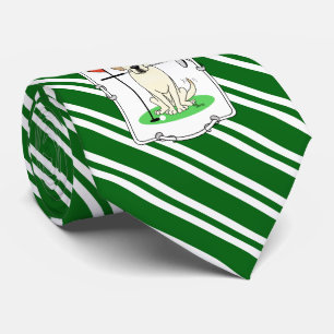 Gravata Cachorro de Labrador Amarelo de Golfe Gelado