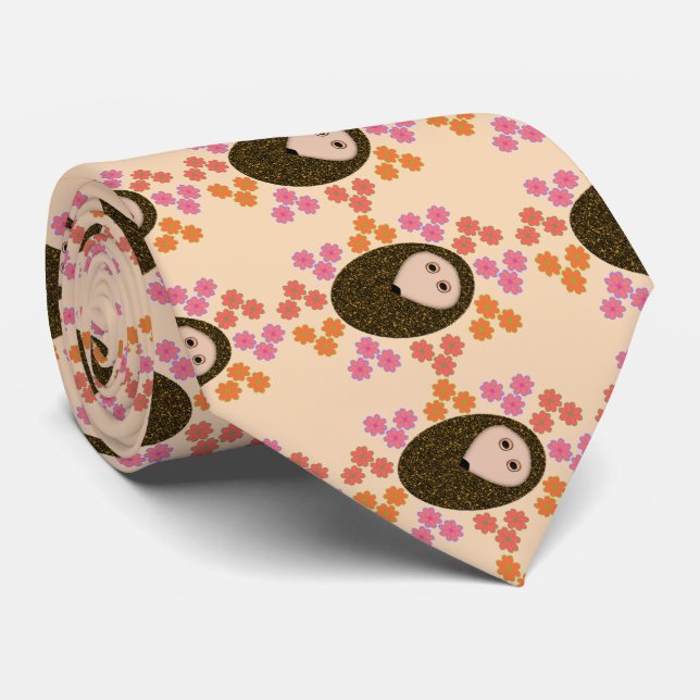 Gravata Cachorro e Flores Sonolento (Rolled)