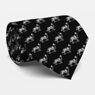 Gravata Cachorro Preto da Borda