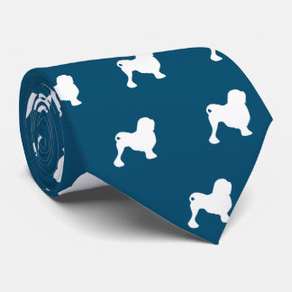 Gravata Cachorro Silhuettes Patterna Ocean Bue